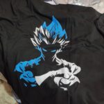 "Blue Flame Warrior" Oversized Drop Shoulder Anime T-Shirt – 210 GSM Bio-Wash Cotton photo review